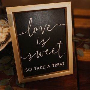 • Wedding Dessert Sign •